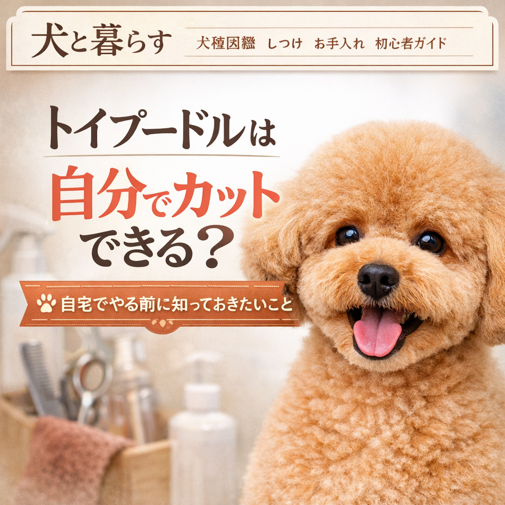 トイプードルは自分でカットできる？ 自宅でやる前に知っておきたいこと