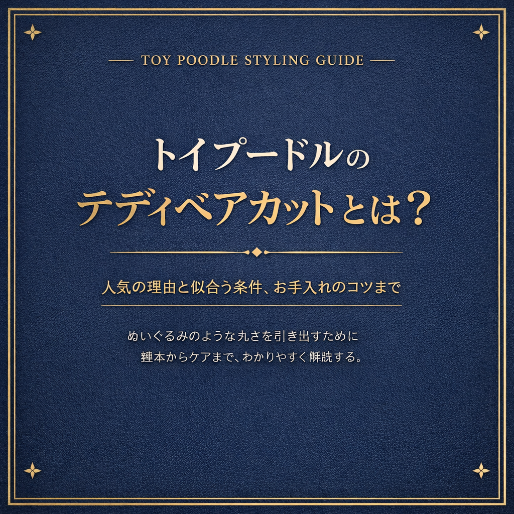トイプードルのテディベアカットとは？ 人気の理由と似合う条件、お手入れのコツまで
